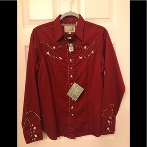 Authentic embroidered Cowgirl Shirt with snaps